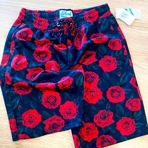 New - Drill clothing co Floral‎ Red Shorts - Men’s Medium